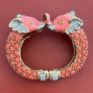 Elegant Pink Elephant Bracelet